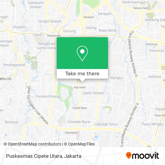 Puskesmas Cipete Utara map