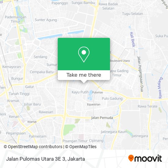 Jalan Pulomas Utara 3E 3 map