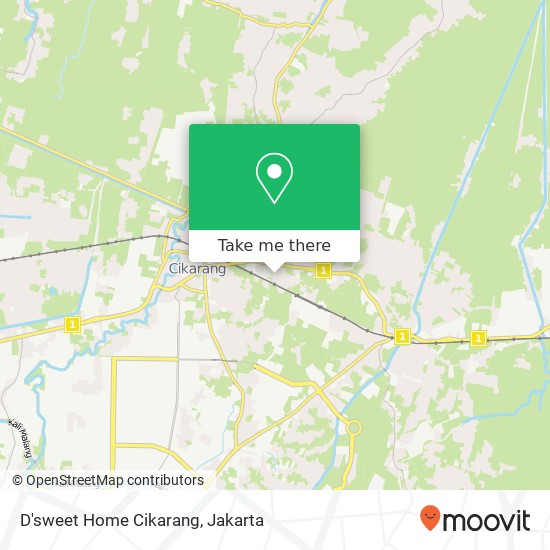 D'sweet Home Cikarang map