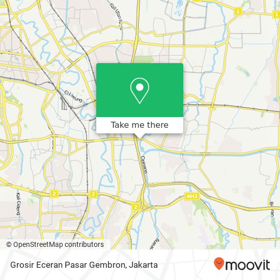 Grosir Eceran Pasar Gembron, Jatinegara map