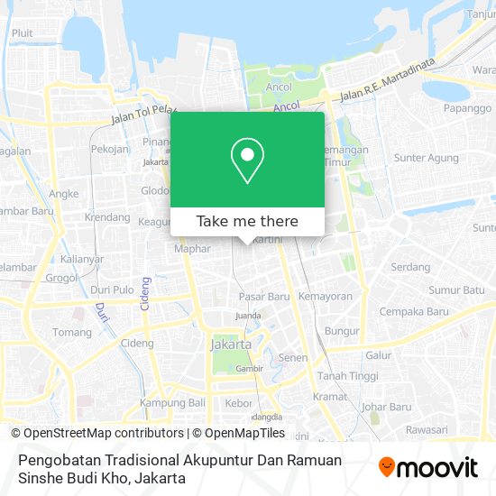 Pengobatan Tradisional Akupuntur Dan Ramuan Sinshe Budi Kho map