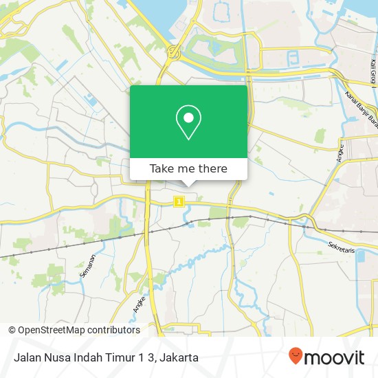 Jalan Nusa Indah Timur 1 3, Cengkareng map