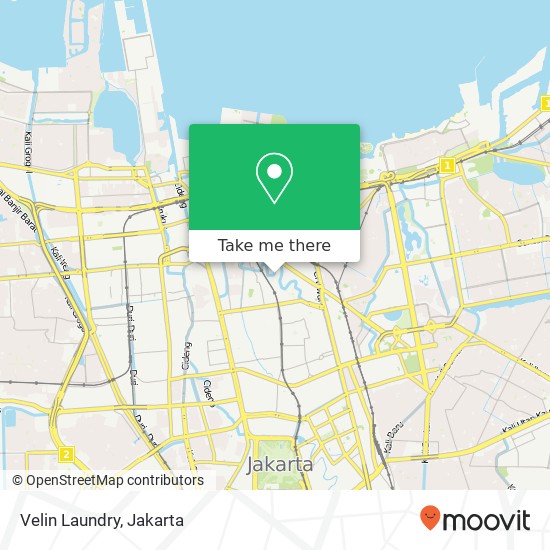 Velin Laundry, Jalan Mangga Besar 13 Sawah Besar map