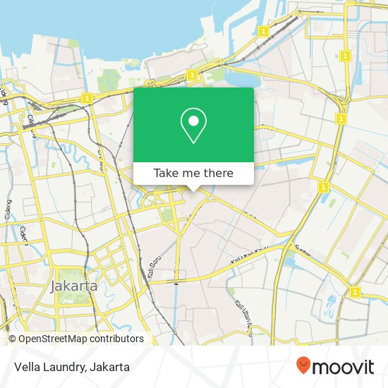 Vella Laundry, Kemayoran map