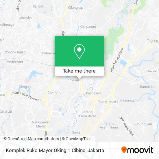 Komplek Ruko Mayor Oking 1 Cibino map