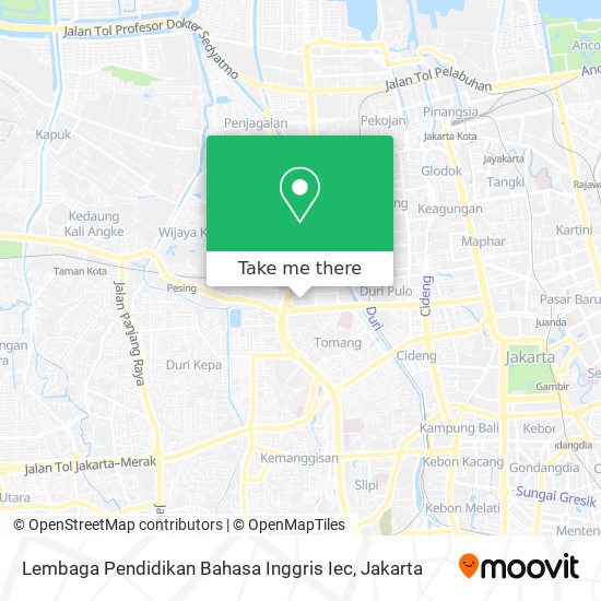 Lembaga Pendidikan Bahasa Inggris Iec map