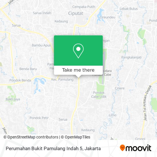 Perumahan Bukit Pamulang Indah 5 map