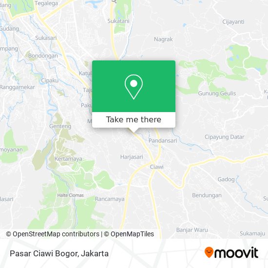 Pasar Ciawi Bogor map
