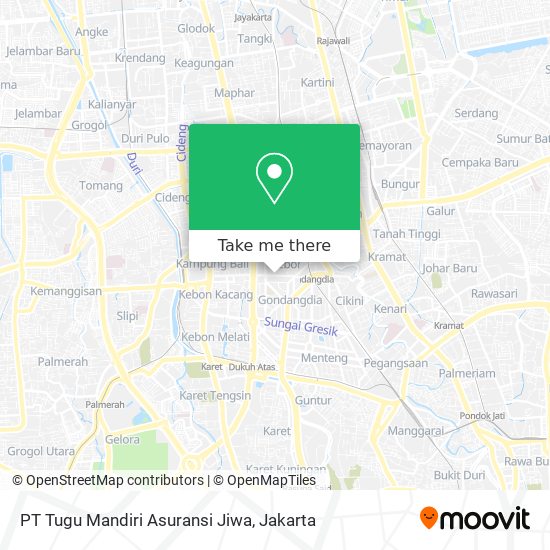 PT Tugu Mandiri Asuransi Jiwa map