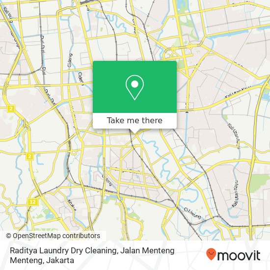 Raditya Laundry Dry Cleaning, Jalan Menteng Menteng map