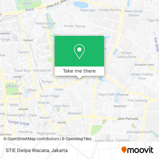 STIE Dwipa Wacana map