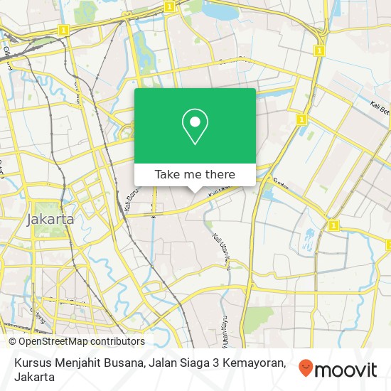 Kursus Menjahit Busana, Jalan Siaga 3 Kemayoran map