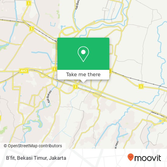 B'fit, Bekasi Timur map