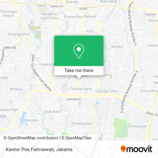 Kantor Pos Fatmawati map