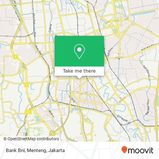 Bank Bni, Menteng map