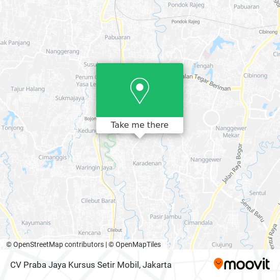 CV Praba Jaya Kursus Setir Mobil map