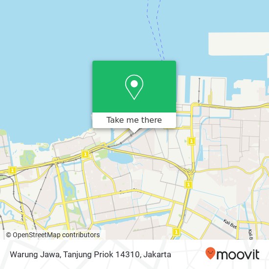Warung Jawa, Tanjung Priok 14310 map