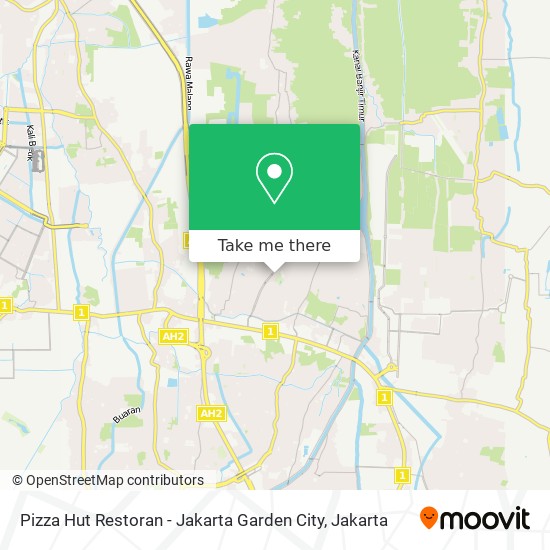 Pizza Hut Restoran - Jakarta Garden City map