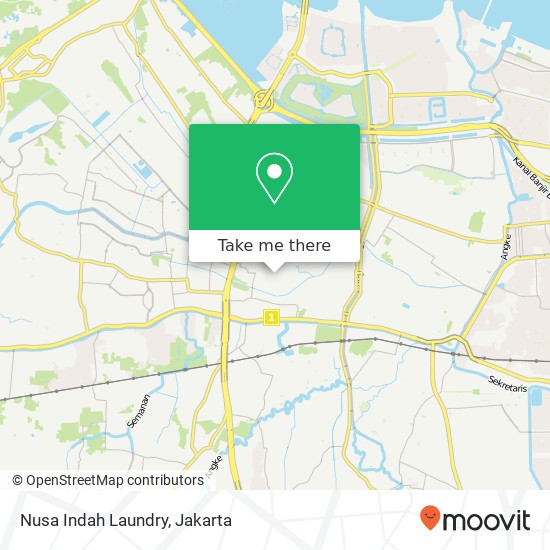 Nusa Indah Laundry, Jalan Fajar Baru Cengkareng map
