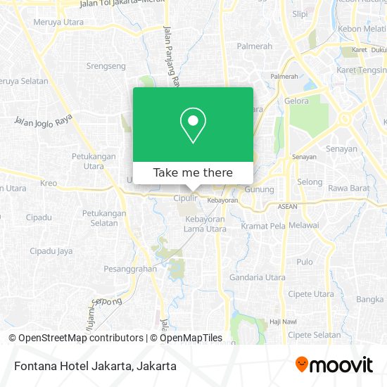 Fontana Hotel Jakarta map