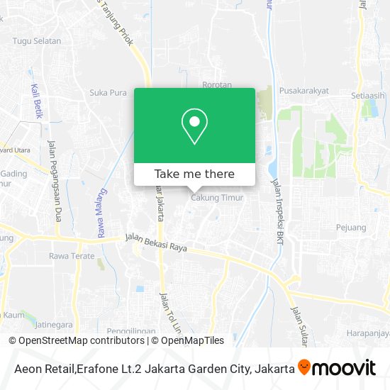 Aeon Retail,Erafone Lt.2 Jakarta Garden City map