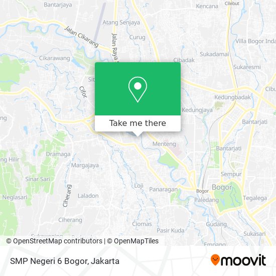 SMP Negeri 6 Bogor map