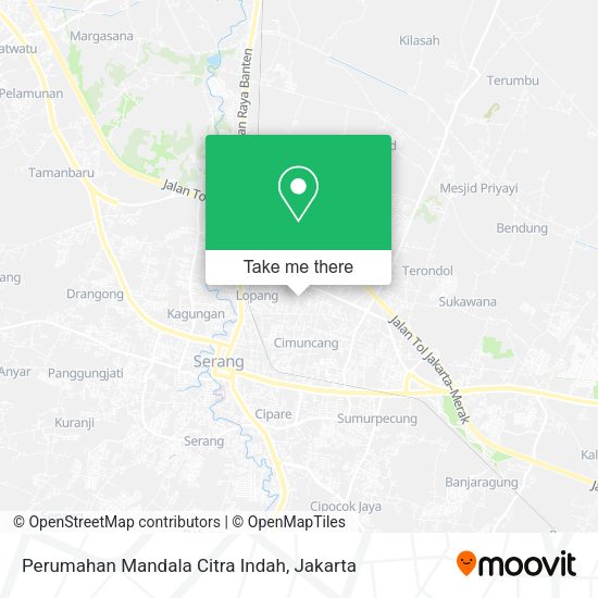Perumahan Mandala Citra Indah, Serang map