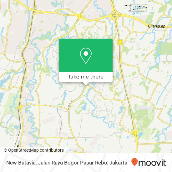 New Batavia, Jalan Raya Bogor Pasar Rebo map