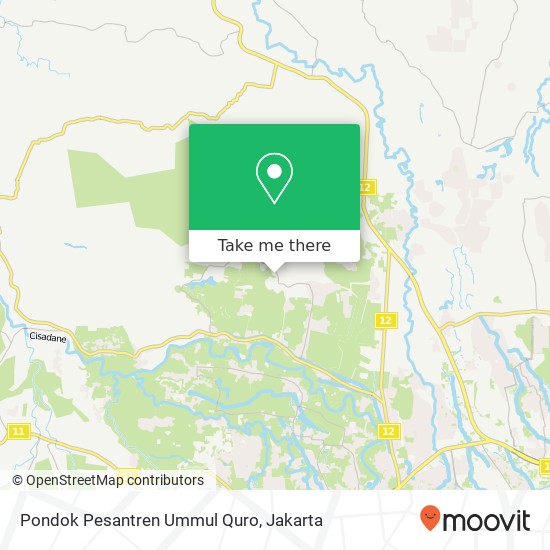 Pondok Pesantren Ummul Quro, Ranca Bungur map