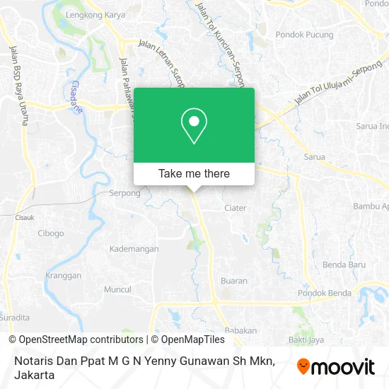 Notaris Dan Ppat M G N Yenny Gunawan Sh Mkn map