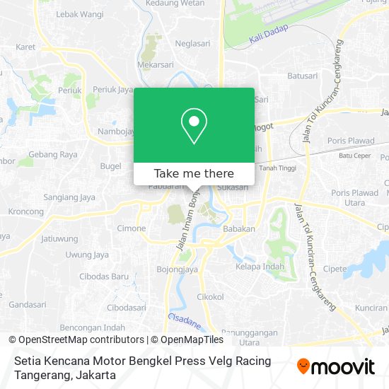 Setia Kencana Motor Bengkel Press Velg Racing Tangerang map