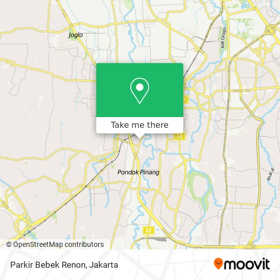 Parkir Bebek Renon map