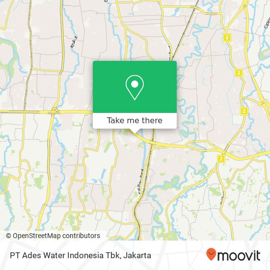 PT Ades Water Indonesia Tbk map