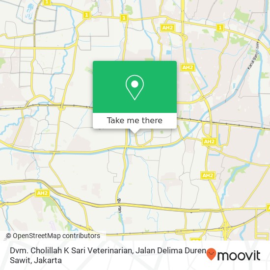 Dvm. Cholillah K Sari Veterinarian, Jalan Delima Duren Sawit map