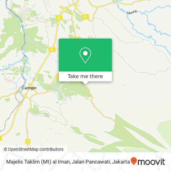 Majelis Taklim (Mt) al Iman, Jalan Pancawati map