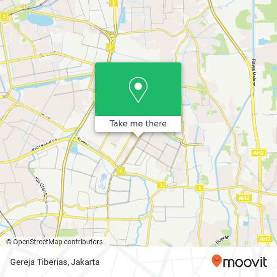 Gereja Tiberias, Jalan Bulevar Kelapa Gading map