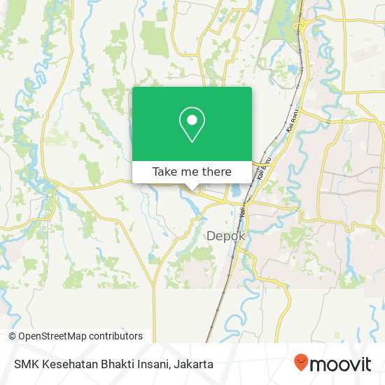 SMK Kesehatan Bhakti Insani, Jalan Raya Sawangan map