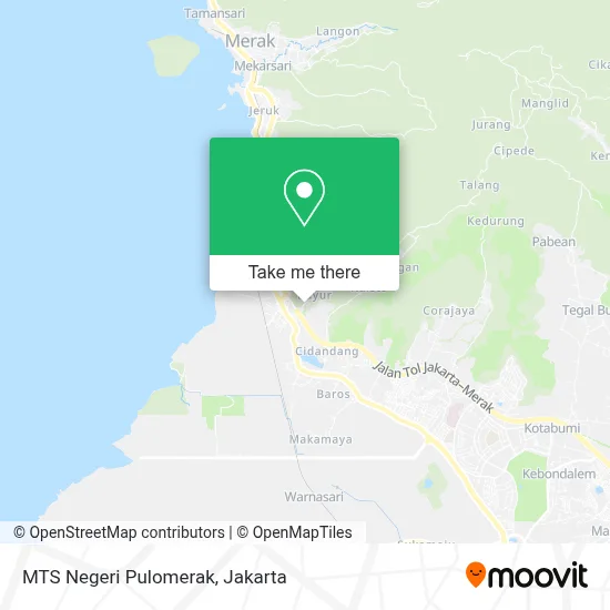 MTS Negeri Pulomerak map