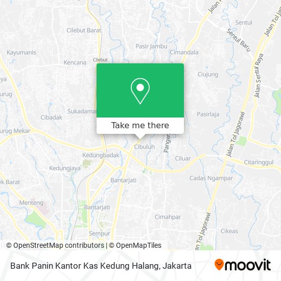 Bank Panin Kantor Kas Kedung Halang map