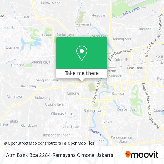 Atm Bank Bca 2284-Ramayana Cimone map