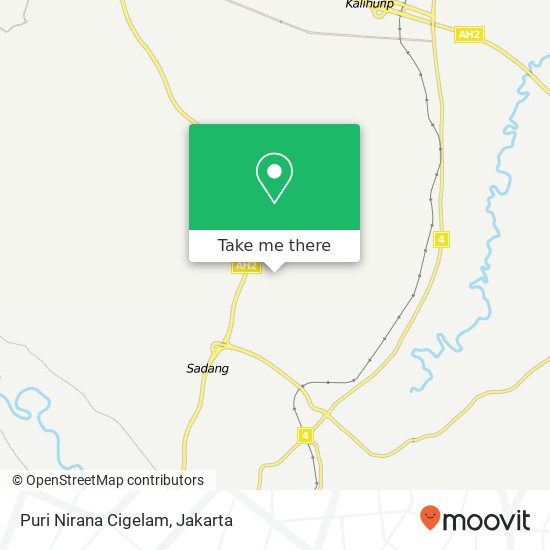 Puri Nirana Cigelam, Puri Nirana Cigelam Babakancikao map