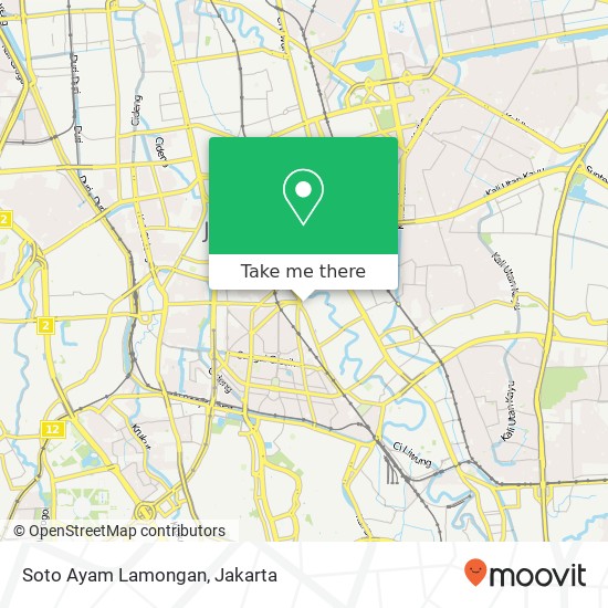 Soto Ayam Lamongan, Jalan A. A. Kali Pasir map