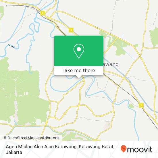 Agen Miulan Alun Alun Karawang, Karawang Barat map