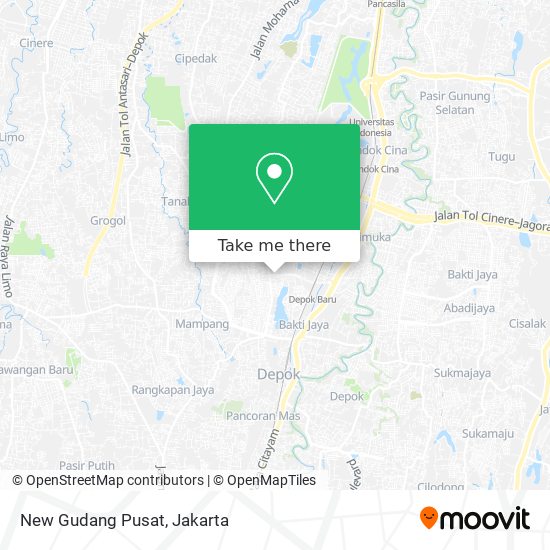 New Gudang Pusat map