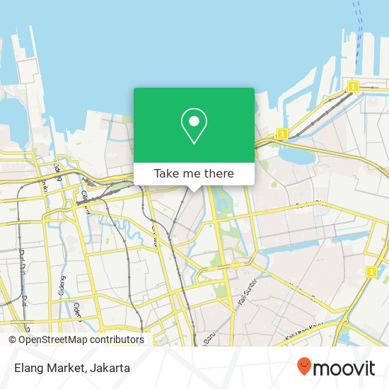 Elang Market map