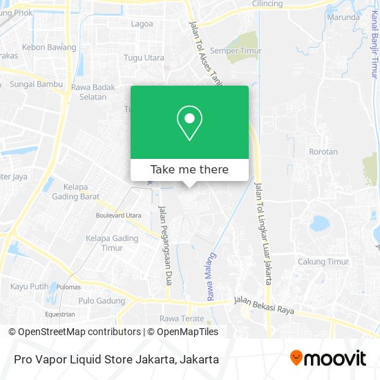 Pro Vapor Liquid Store Jakarta map