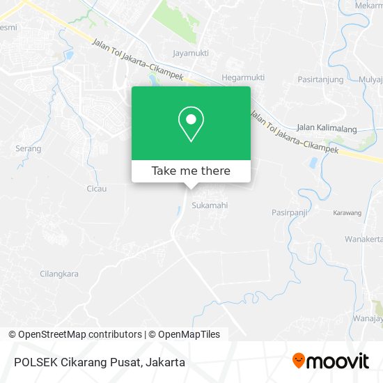 POLSEK Cikarang Pusat map