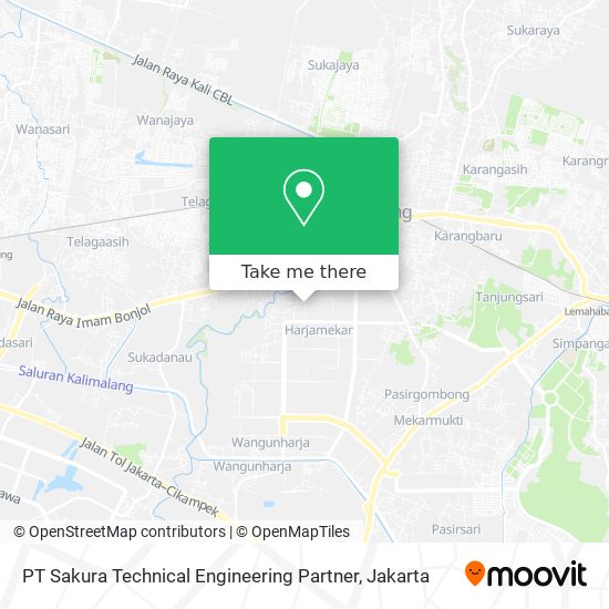 PT Sakura Technical Engineering Partner map