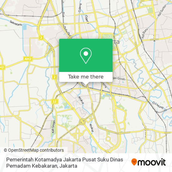 Pemerintah Kotamadya Jakarta Pusat Suku Dinas Pemadam Kebakaran map