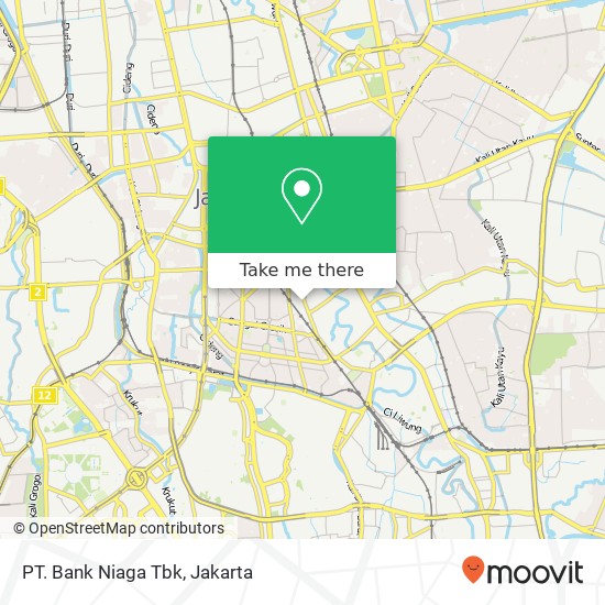 PT. Bank Niaga Tbk, Jalan Cikini Raya map